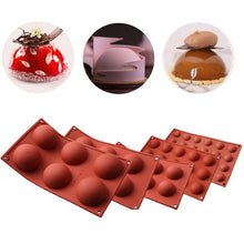 Load image into Gallery viewer, Ball Sphere Silicone Mold For Cake Pastry Baking Chocolate Candy Fondant Bakeware Round Shape Dessert Mould DIY Decorating
