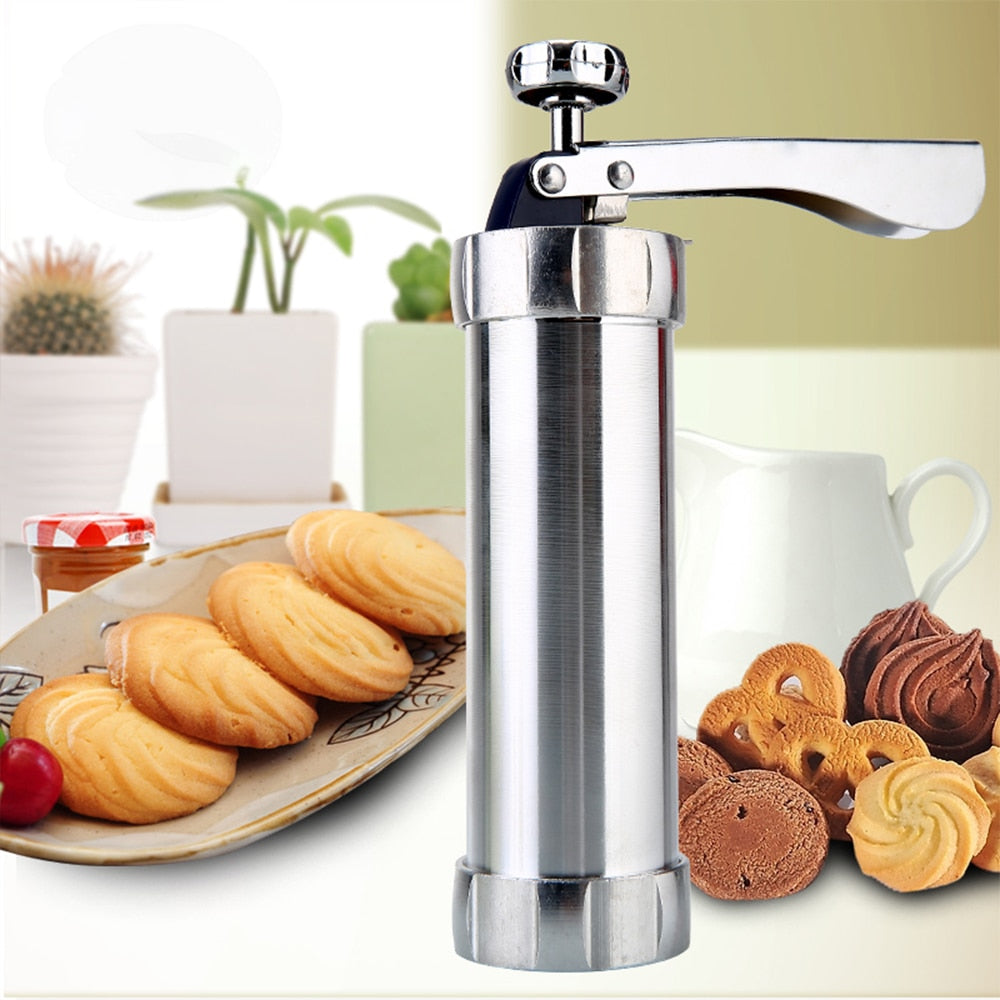 Maker Biscuit Cookie Gun Machine Cookie Making Cake Decoration Press Molds Pastry Piping Nozzles Cookie Press Set Kitchen